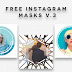 5 máscaras para posts do Instagram grátis