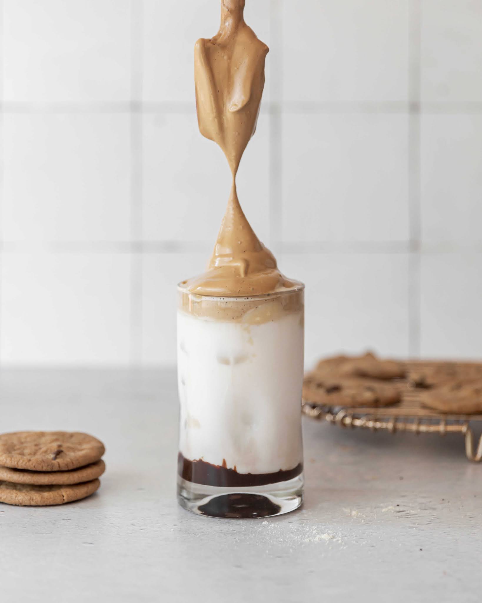 Malted Mocha Dalgona Coffee