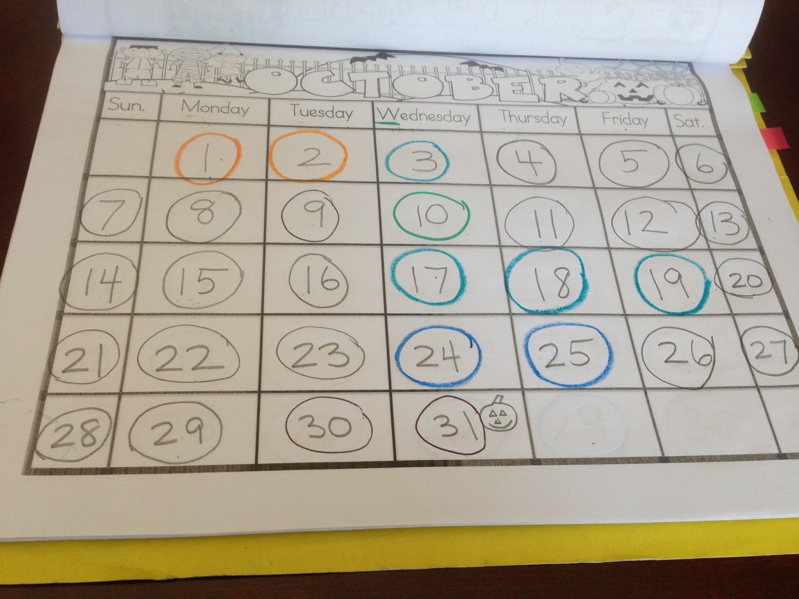 A Ray of Kindergarten Sunshine: My Favorite Things #1: Daily Calendar