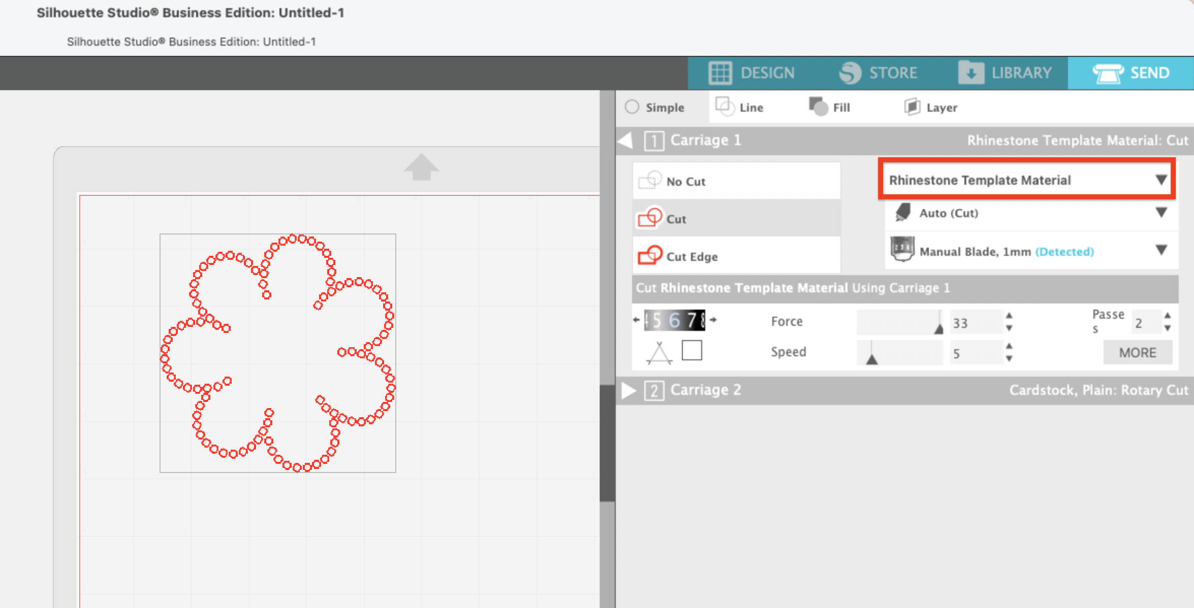 How to Make a Rhinestone Template with Silhouette CAMEO 4 for