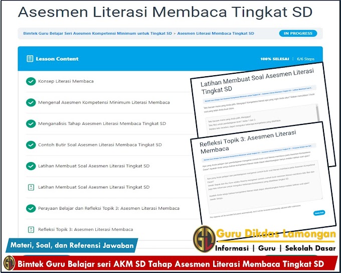 Materi Soal Dan Referensi Jawaban Bimtek Guru Belajar Seri Akm Sd Tahap Asesmen Literasi Membaca Tingkat Sd