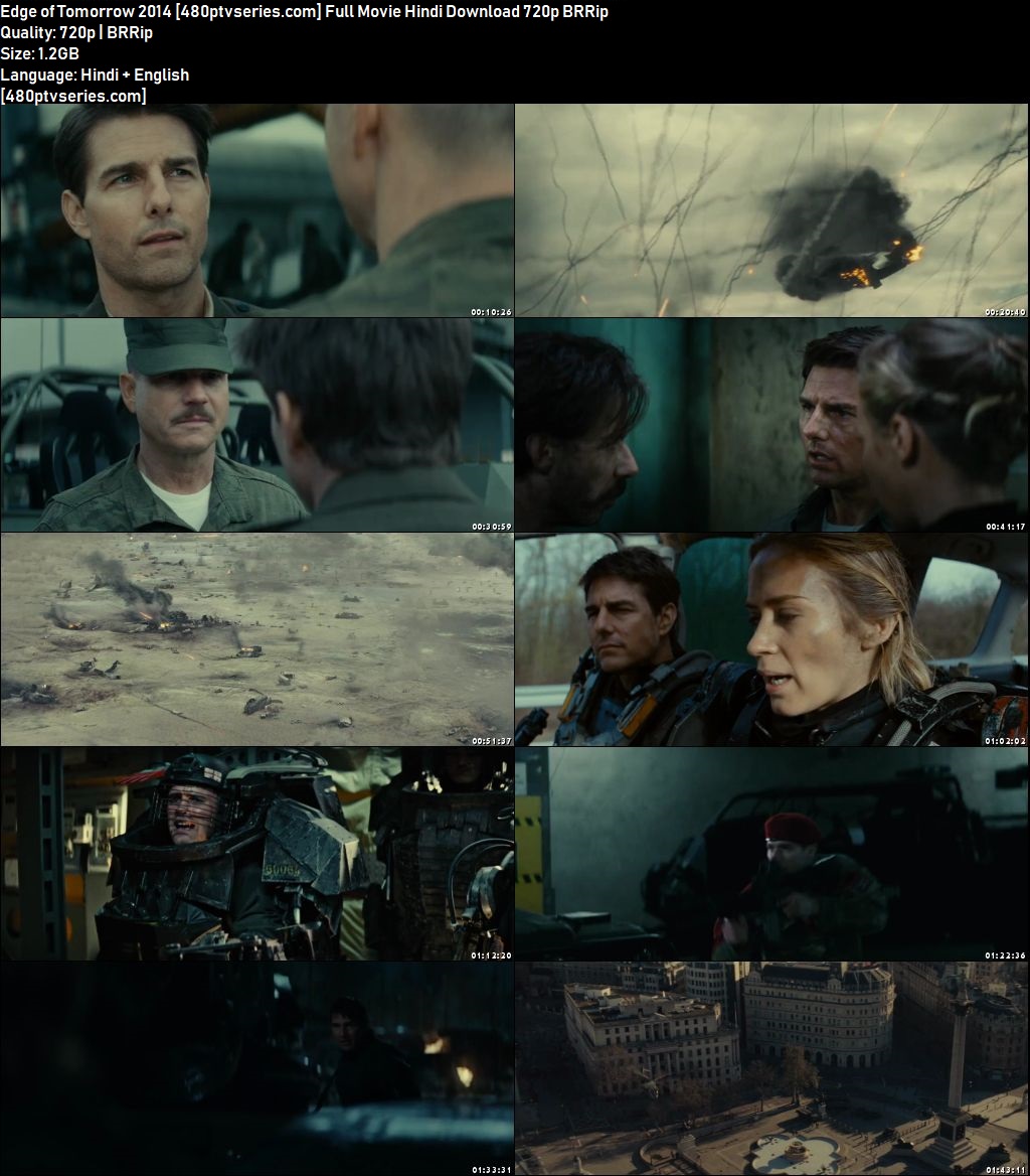 Edge of Tomorrow 2014 Full Movie Hindi Download 720p BRRip