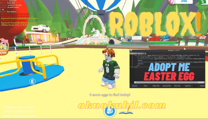 ROBLOX Adopt Me Easter Egg Autofarm Oto Yumurta Toplama Script Hilesi