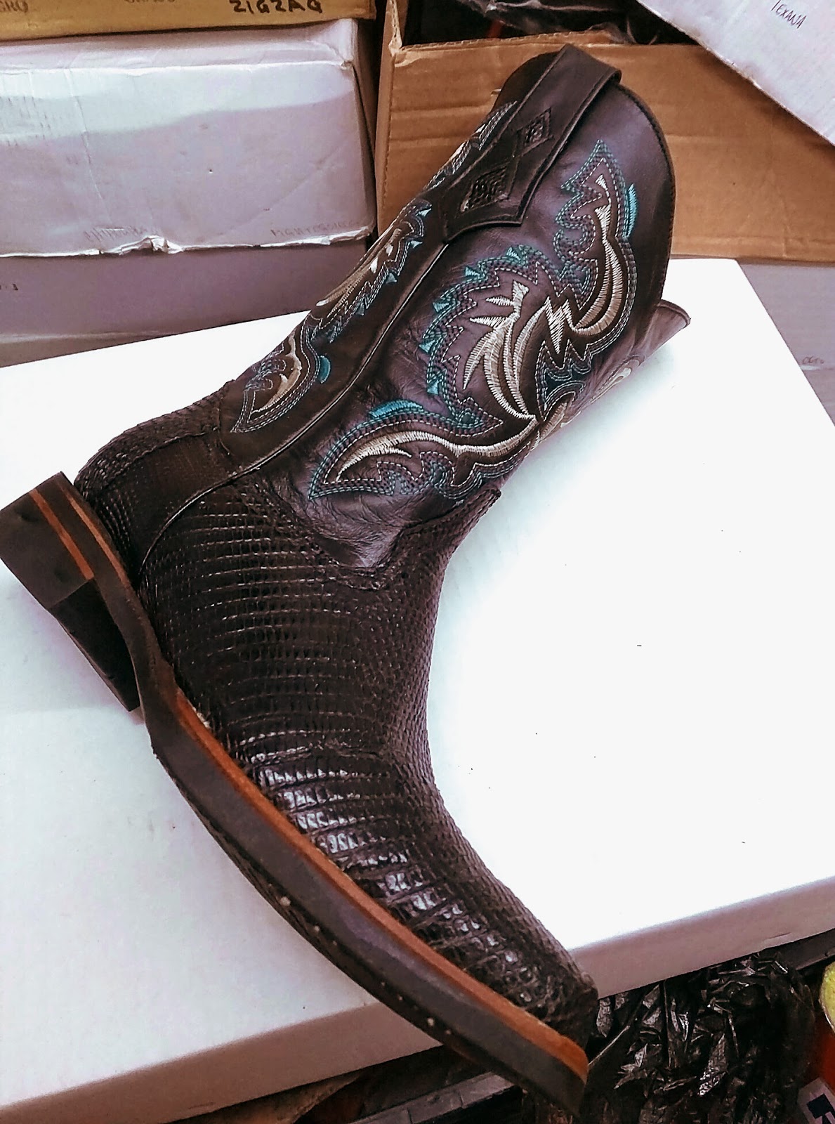 botas vaqueras piel de armadillo