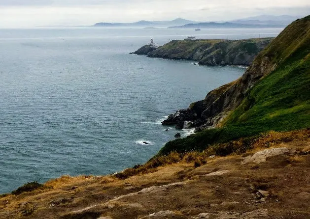 Howth Cliff Walk views of Dublin Bay and Baily Lighthouse