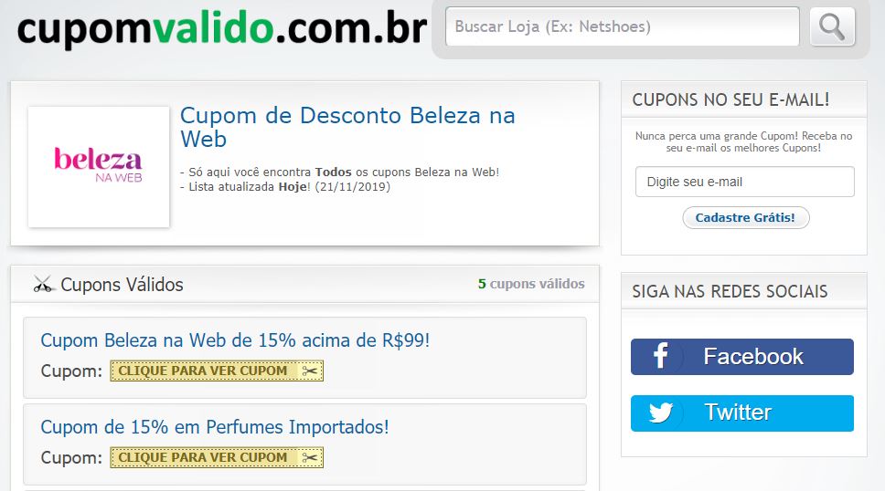 cupom de desconto netshoes janeiro 2019