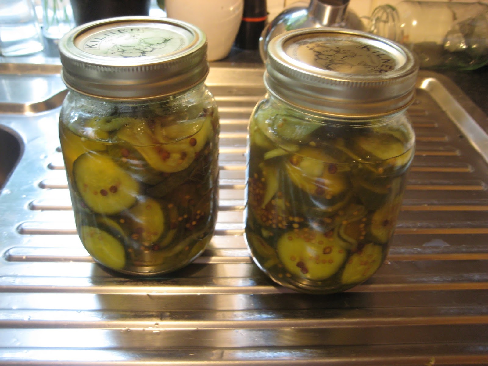 Lemon and Cheese Bread and Butter Pickles