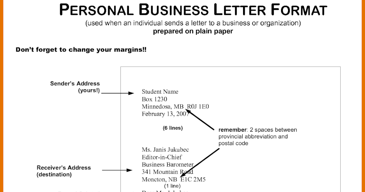 Business Letter Format Spacing Birthday Letter
