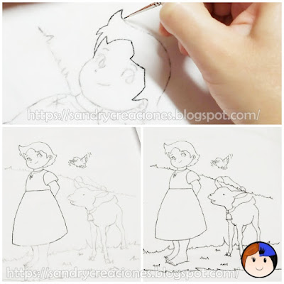 Camiseta customizada con pintura textil paso 3