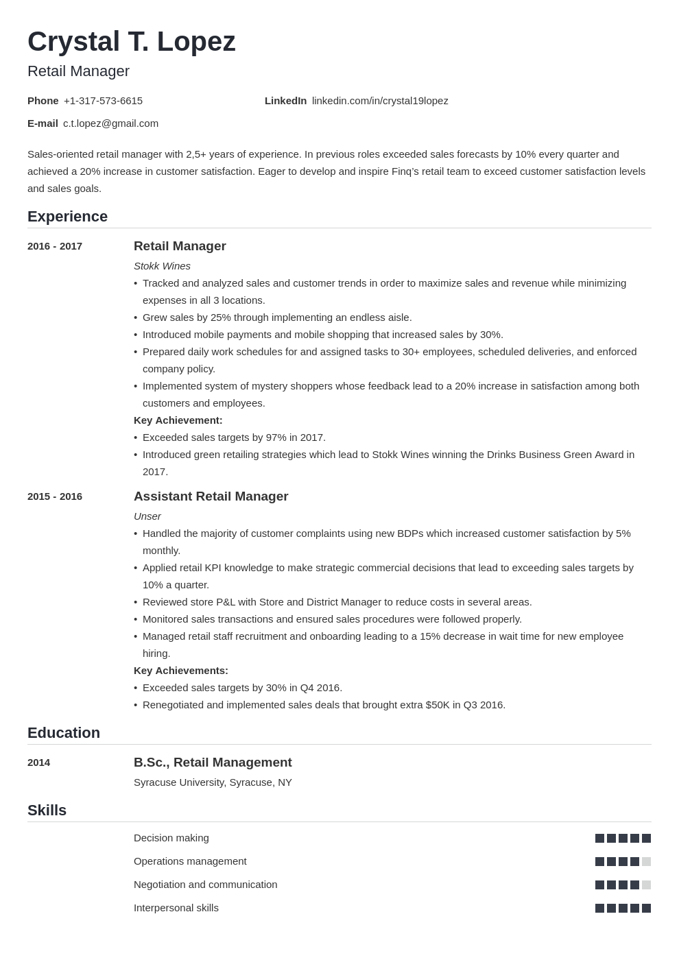 retail-manager-resume-objective-resume-letter