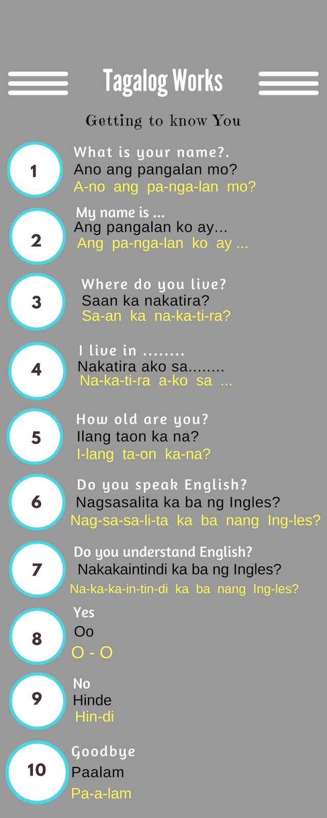 Greetings and introductions in Tagalog