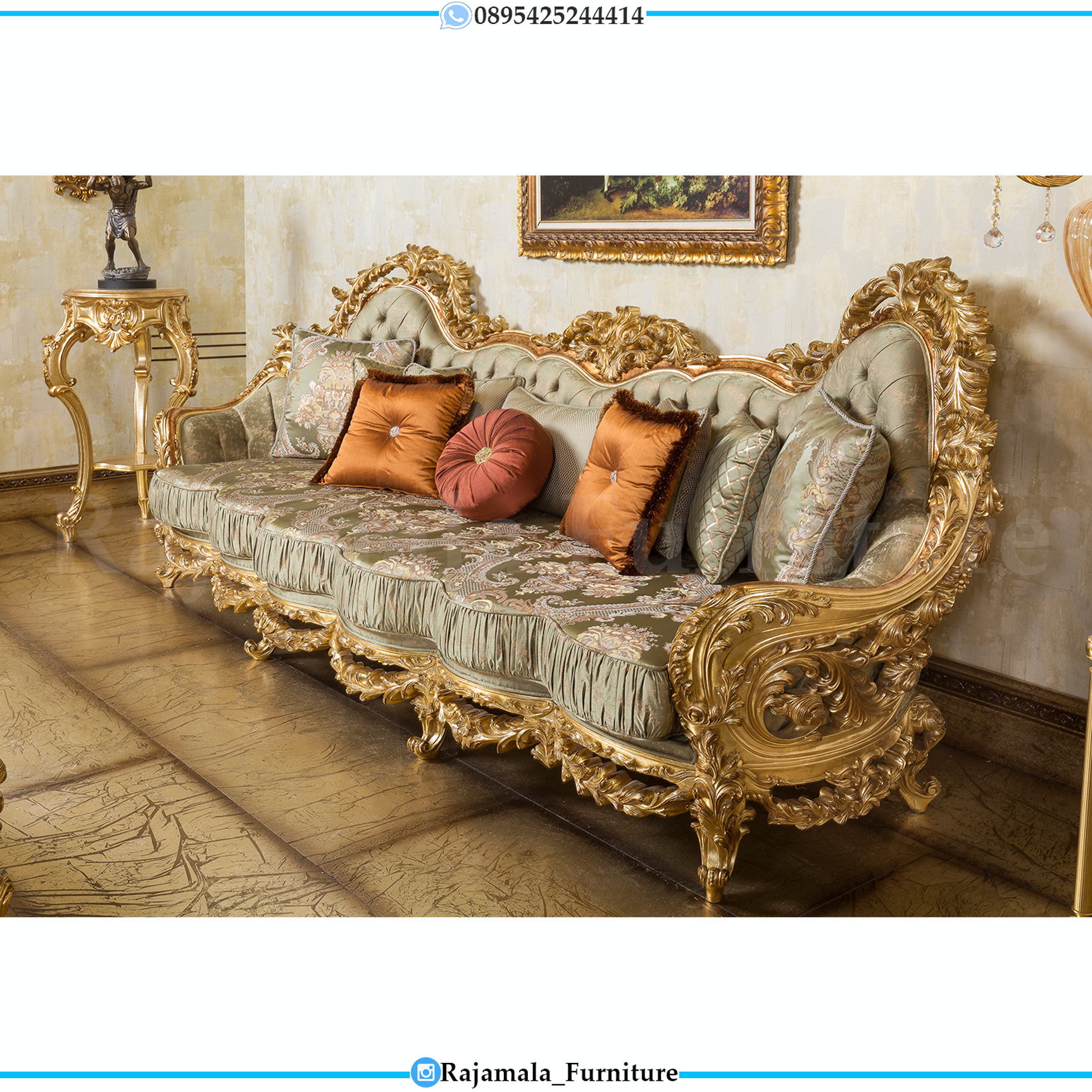 Model Set Sofa Ruang Tamu Mewah Classic Luxury Jepara RM-0144