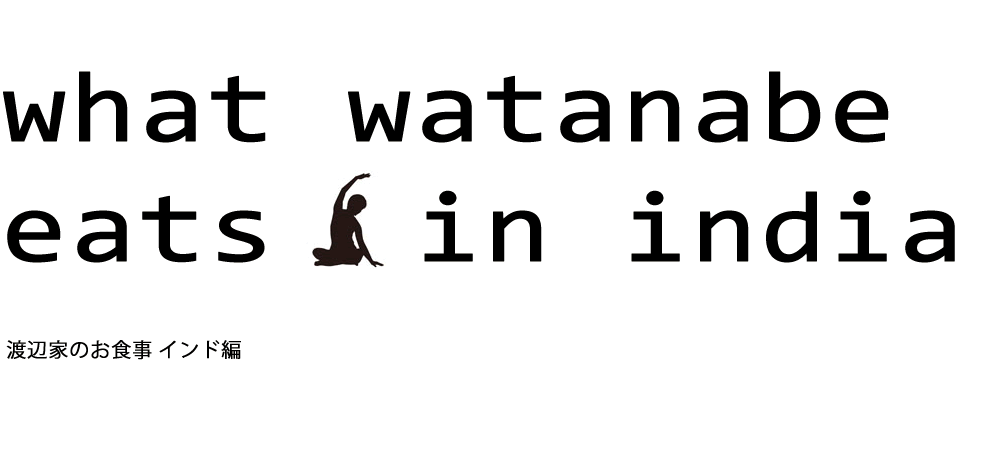 what watanabe eats in india 渡辺家のお食事 インド編