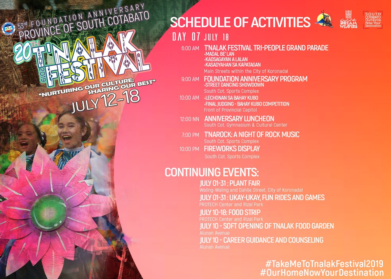 Tnalak Festival 2019 | See Schedule of Activities