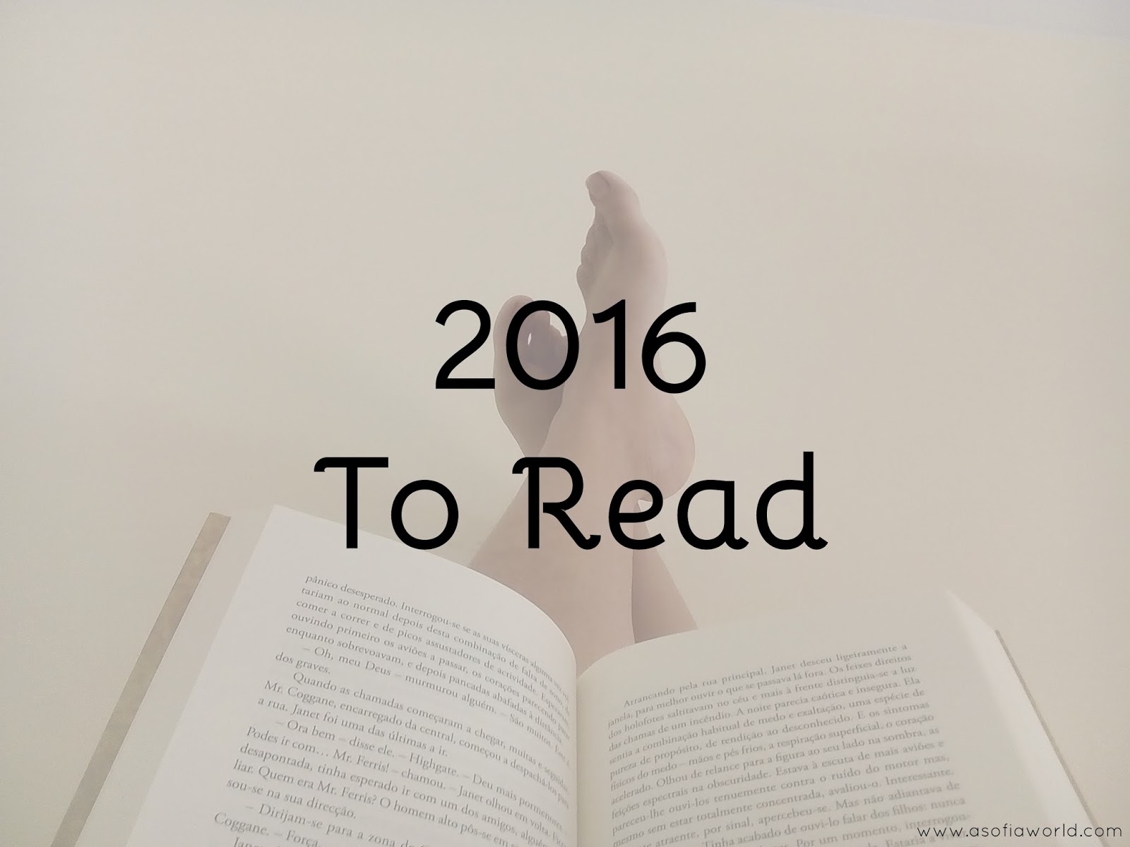 2016 to read list.