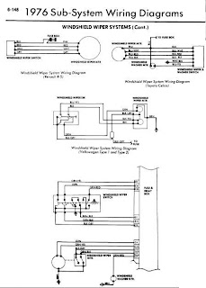 repair-manuals: 1976 Models Windshield Wiper Wiring Diagrams