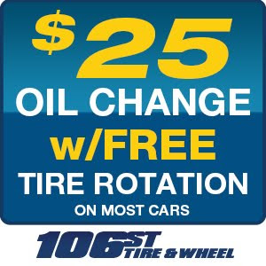 OIL CHANGE & TIRE ROTATION SPECIAL ONLY $25 for most cars