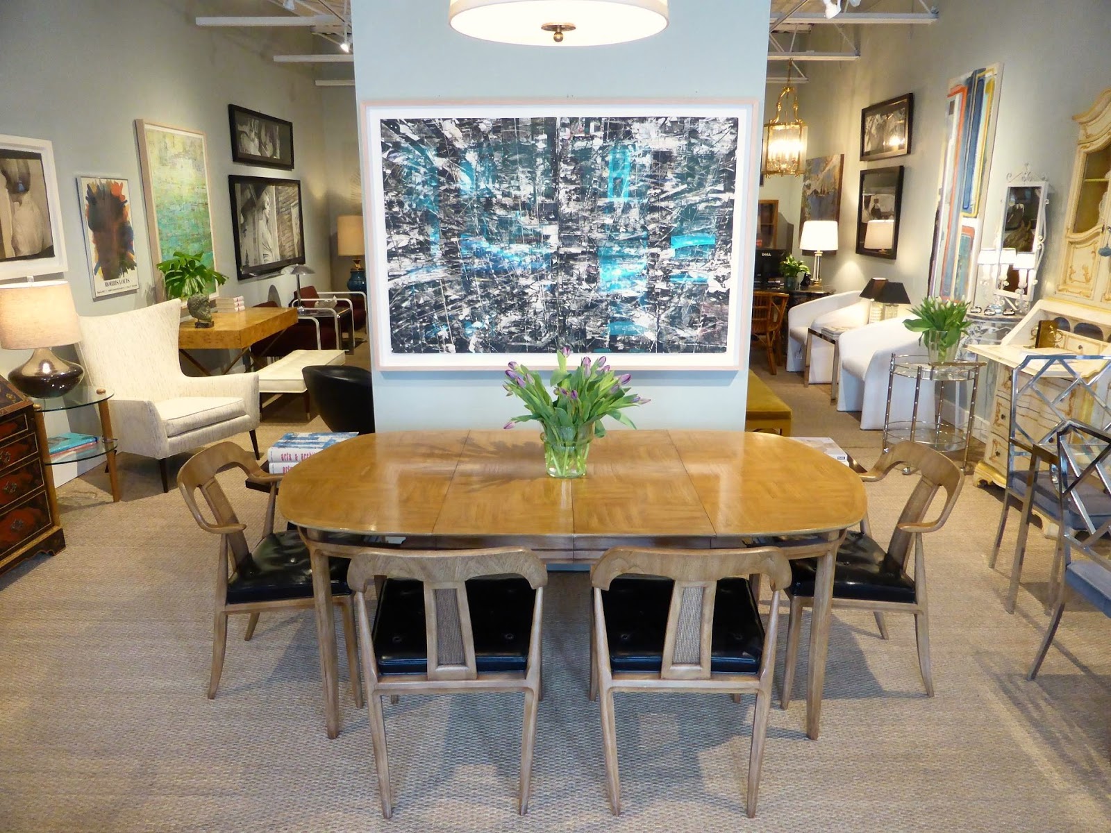 MICHAEL THOMAS Mastercraft Furniture Company Dining Table and Chairs