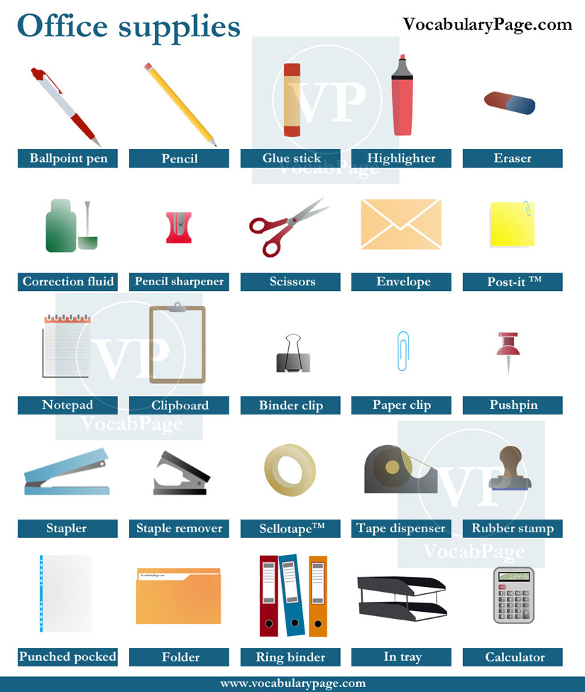 offices supplies list