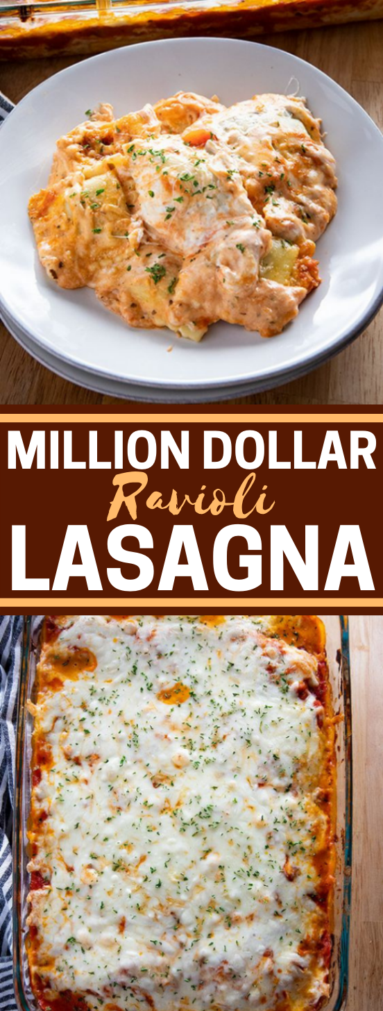 Million Dollar Ravioli Lasagna #dinner #pasta #comfortfood #lasagna #weeknight