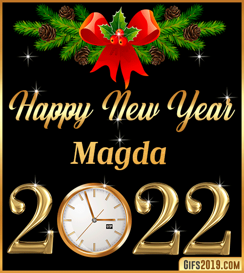 Gif Happy New Year 2022 Magda