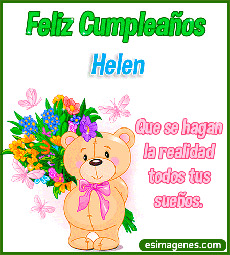 Feliz Cumpleaños Helen.