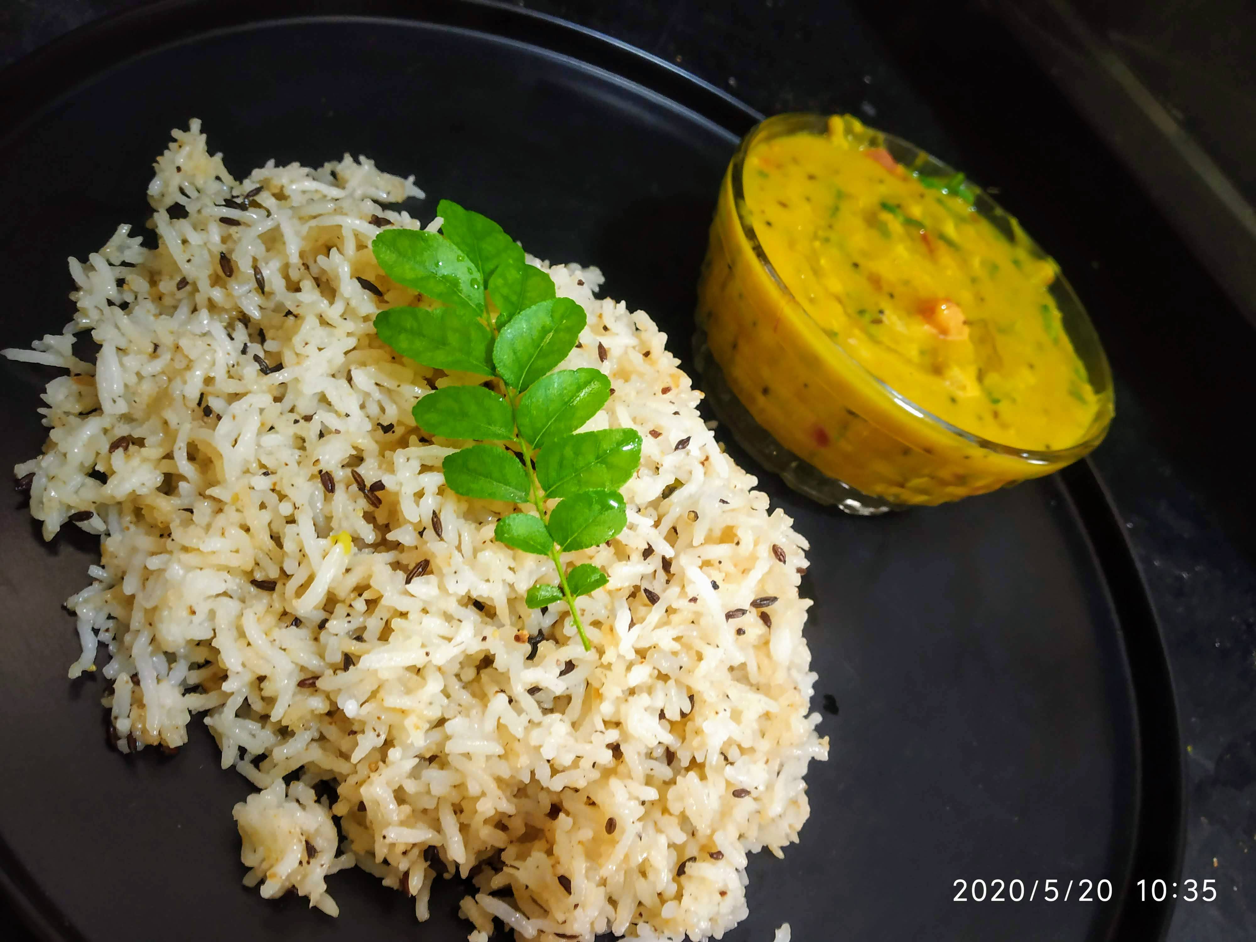 Jeera Rice with Dal Fry Cumin Seeds Rice Awesome combination