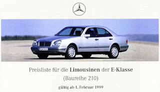 Mercedes-Benz W210 Preisliste 01. Februar 1999
