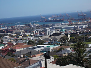 A view of Cape Town Container berth harbour.