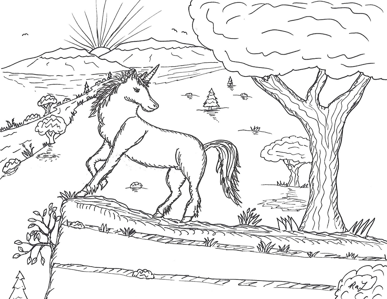 Robin's Great Coloring Pages Unicorns and Fairies are Friends