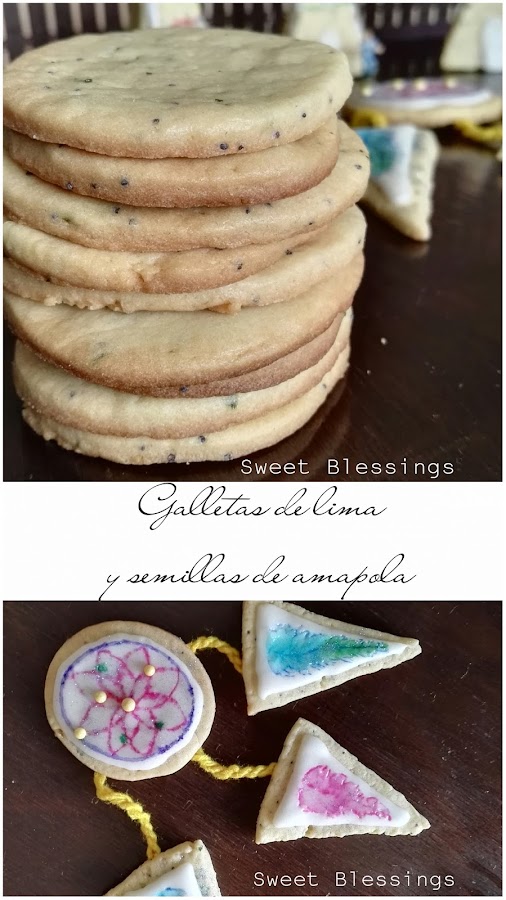 Galletas de semillas de amapola y lima