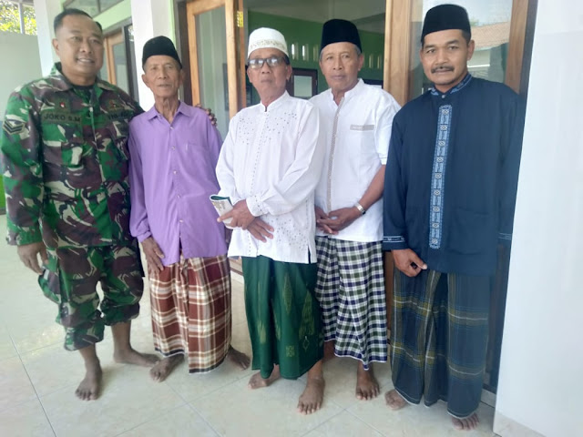 Silaturohmi Babinsa Wonosari Dengan Tokoh Agama