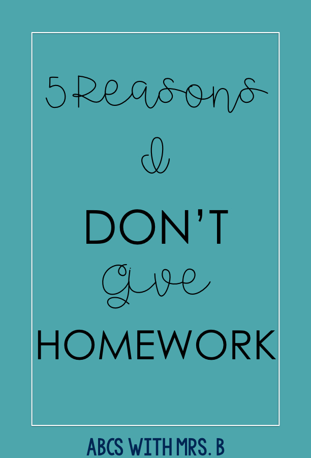 reasons to stop giving homework