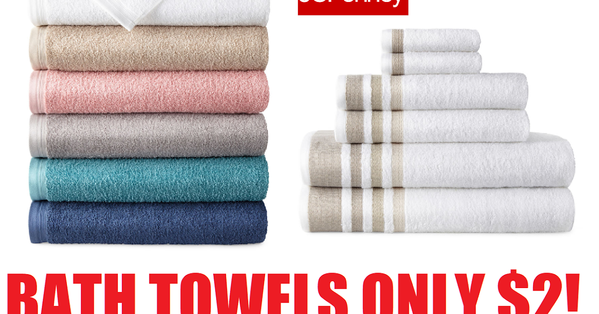 JCPenney Home Expressions Towels Sale Bath Towel 2.09, Hand Towel 1.