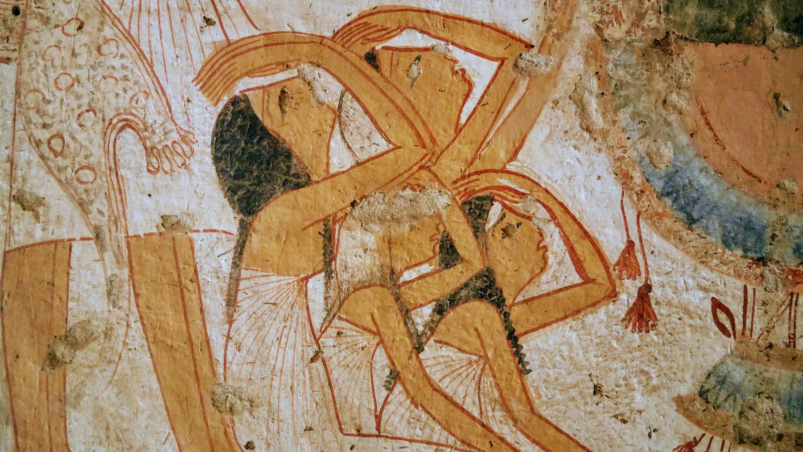 Фрески древнего Египта плакальщицы