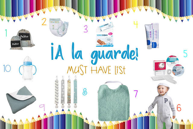 10 imprescindibles que llevar en la mochila de la guardería MUST HAVE by Mimuselina