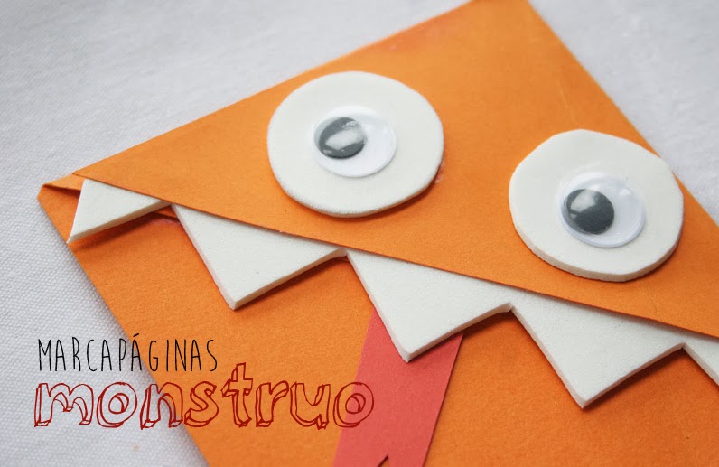 Manualidad: Marcapáginas monstruo11