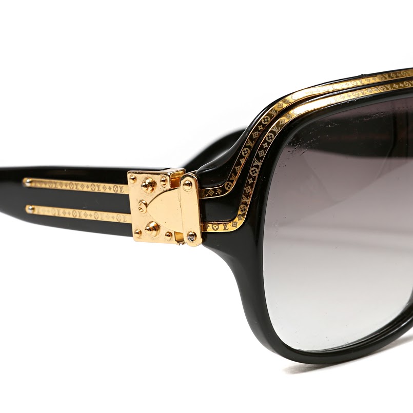 FASHiONABLY BROKEASS: LV black millionaire sunglasses