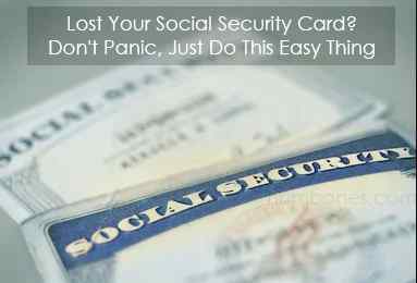 social security replace lost card