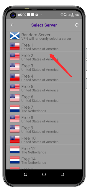 Choisissez un serveur gratuit