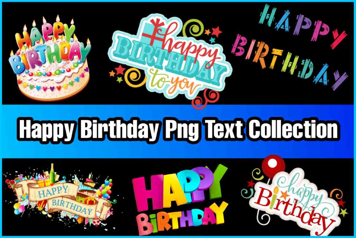 happy birthday png text, happy birthday png
