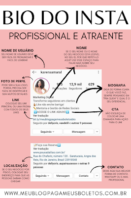 biografia do instagram