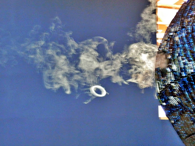 Smoke rings at Cornwall's Eden Project