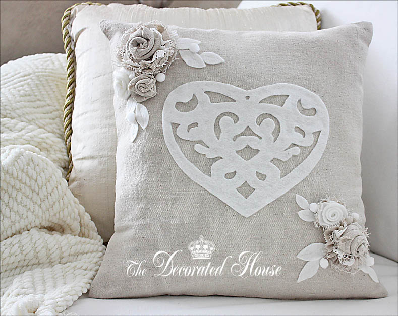 The Decorated House Valentine's Day Pillow DIY