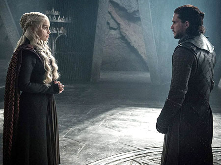 Джон и Денерис първа среща Game of thrones 7 сезон Джон и Денерис първа среща