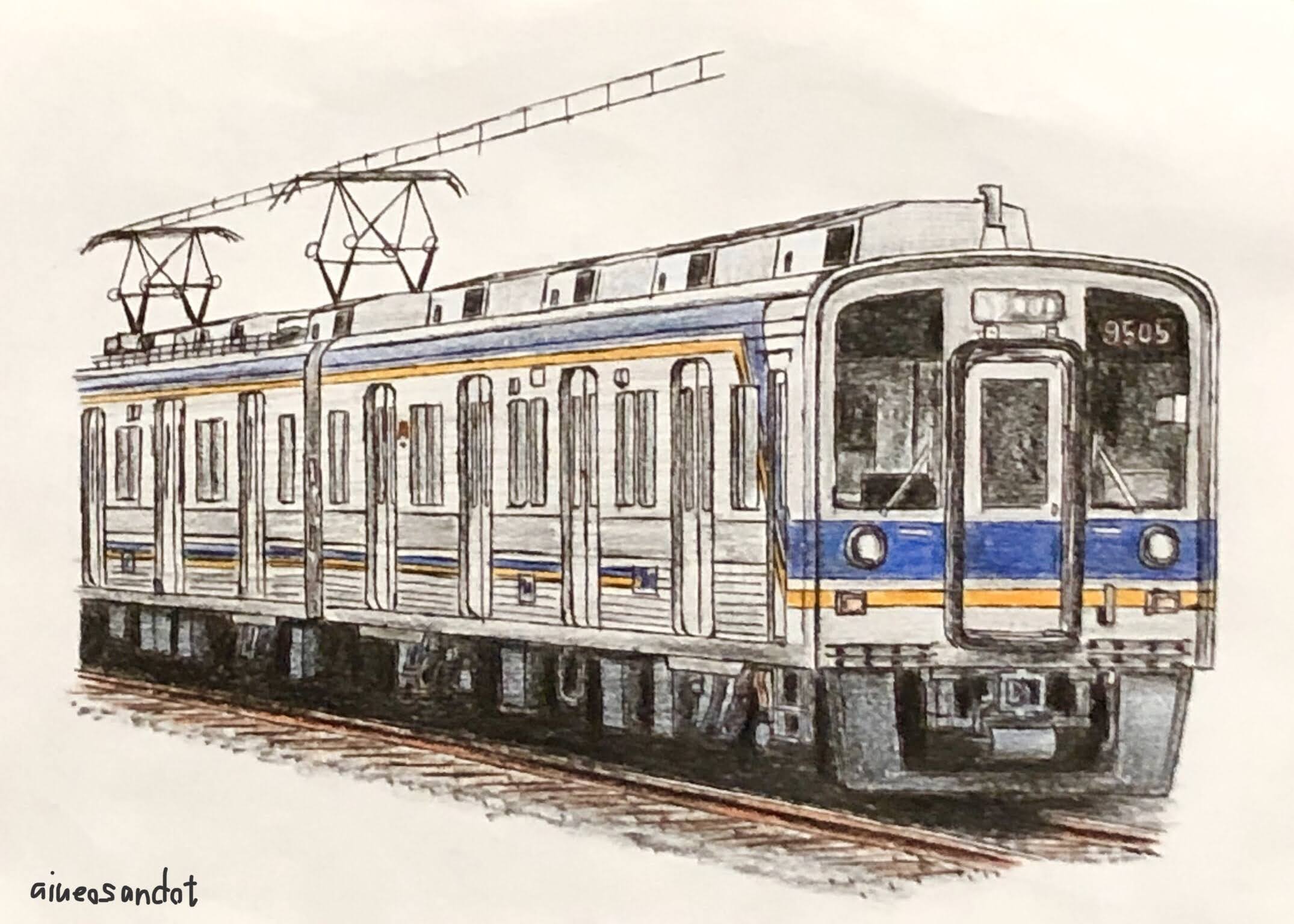 南海電鉄9000系イラスト あいうえおさん のサイト