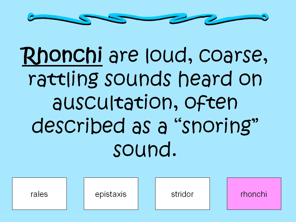do you continue nebulizer use for rhonchi lung sounds do you continue nebulizer use for rhonchi lung sounds