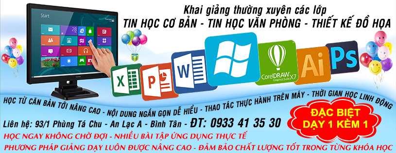 KHÓA HỌC PHOTOSHOP CƠ BẢN NÂNG CAO