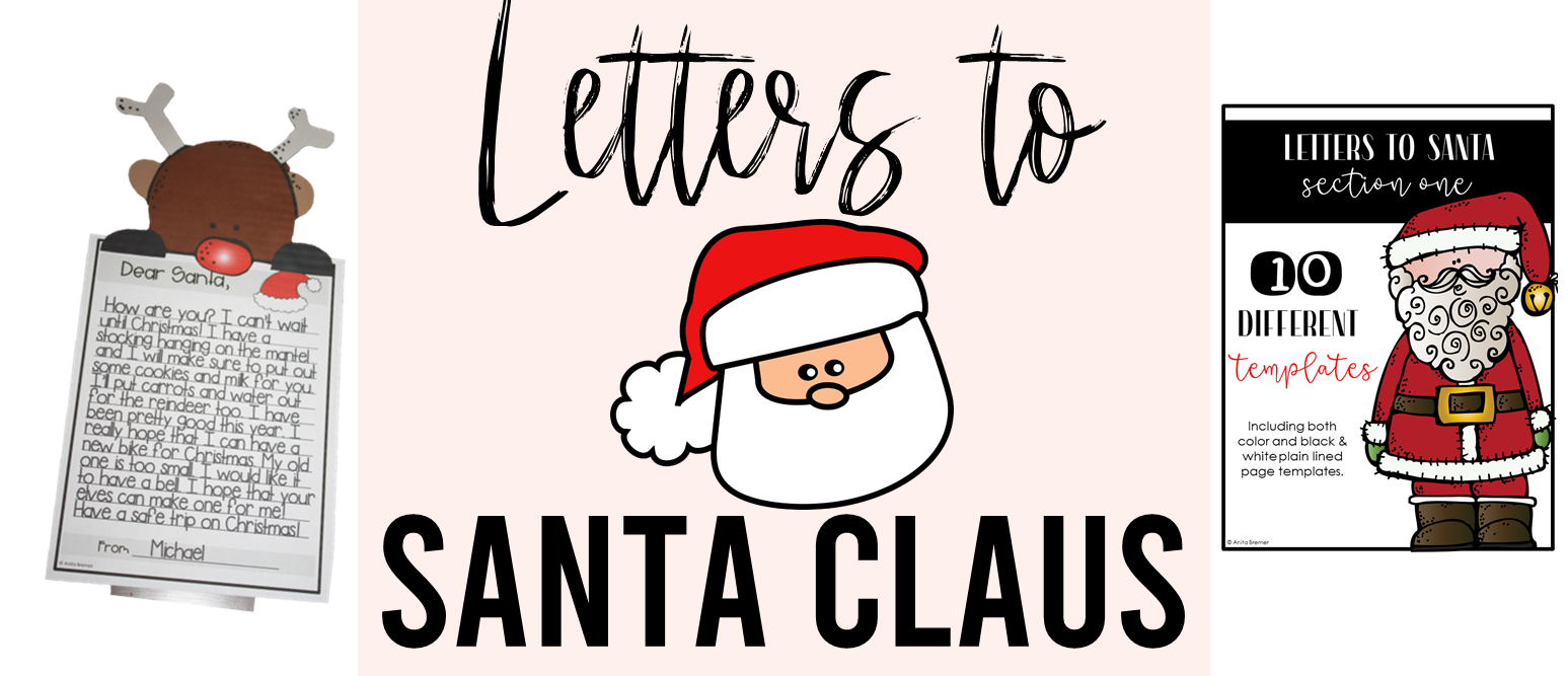 Letters to Santa writing templates, perfect for December writing centers! This fun pack will have your students looking forward to writing time! Pack includes 10 different Letters to Santa writing templates in color and black & white. It also includes 6 page toppers in color and black & white. Perfect for a writing center, Daily 5, or a bulletin board display! K-3 #writingcenter #Christmas #christmaswriting #letterstosanta #kindergartenwriting #1stgradewriting #2ndgradewriting