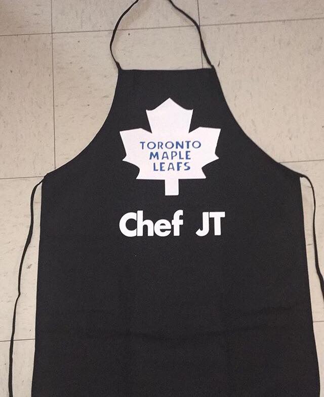 NL crafts apron toronto maple leafs personalized white
